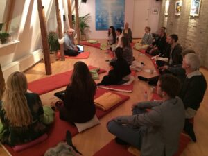 art of dying - Somananda lecturing to student's in Denmark