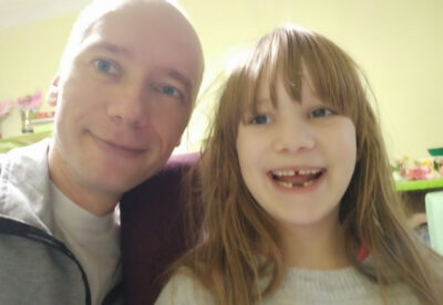 Tantra Yoga practitioner Jan and his daughter