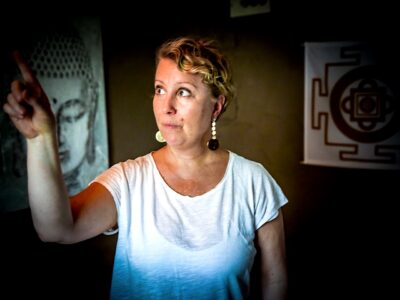 Shambala yantra in a massage studio