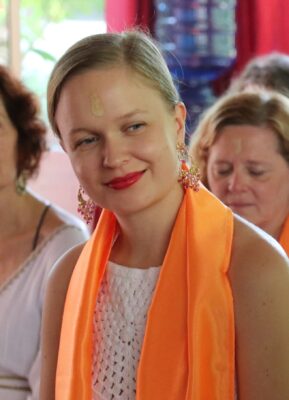 Dorothea at Tantra Yoga retreat in India